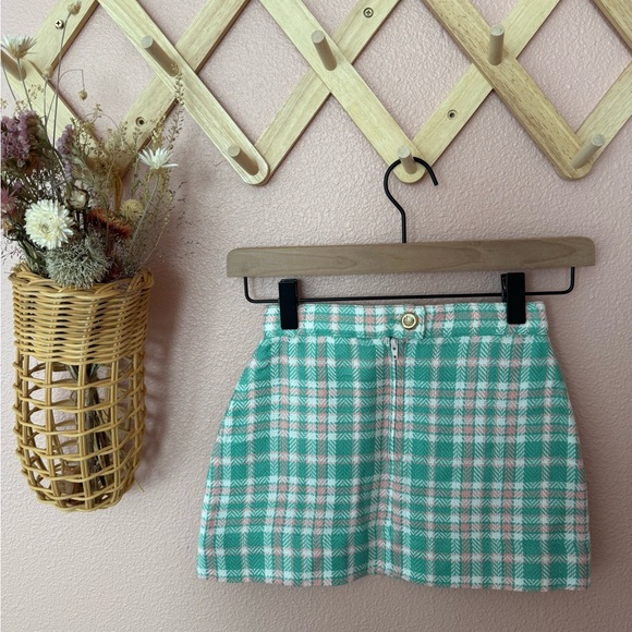 NWT B for Bonnet Perrin Pocket Plaid Skirt - Picture 6 of 6